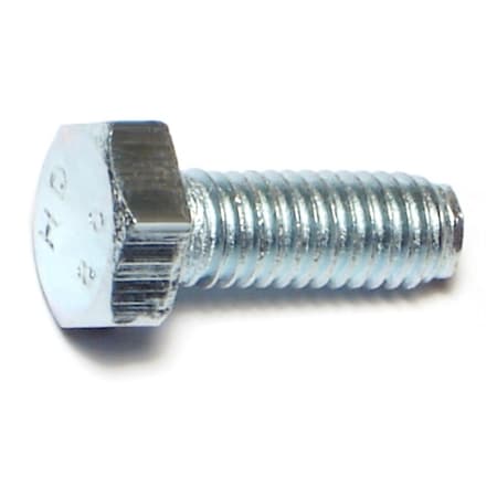 Midwest Fastener Class 8.8, M6-1.00 Hex Head Cap Screw, Zinc Plated Steel, 16 mm L, 50 PK 50421